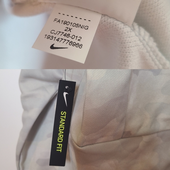 NIKE Camo Cropped Dri-Fit Icon Clash Sweatshirt NEW 2X - Picture 4 of 7